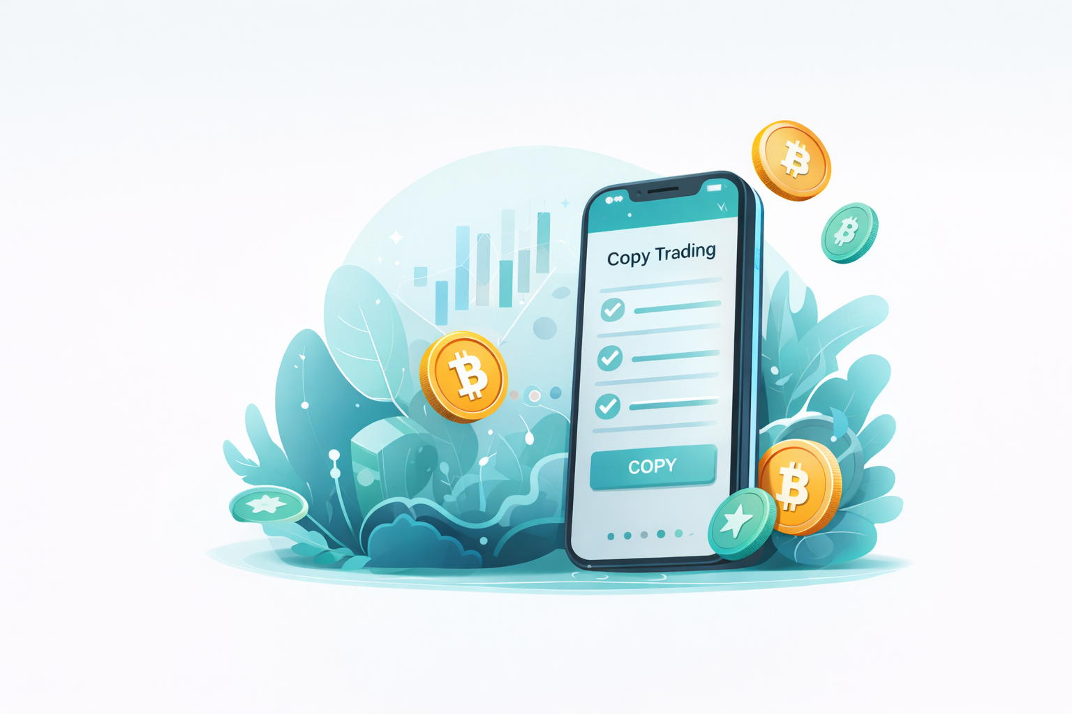 Satoshi Academy copy trading illustration